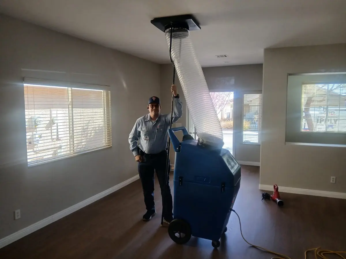 Professional Dryer Vent Cleaning work inside a Bethany home